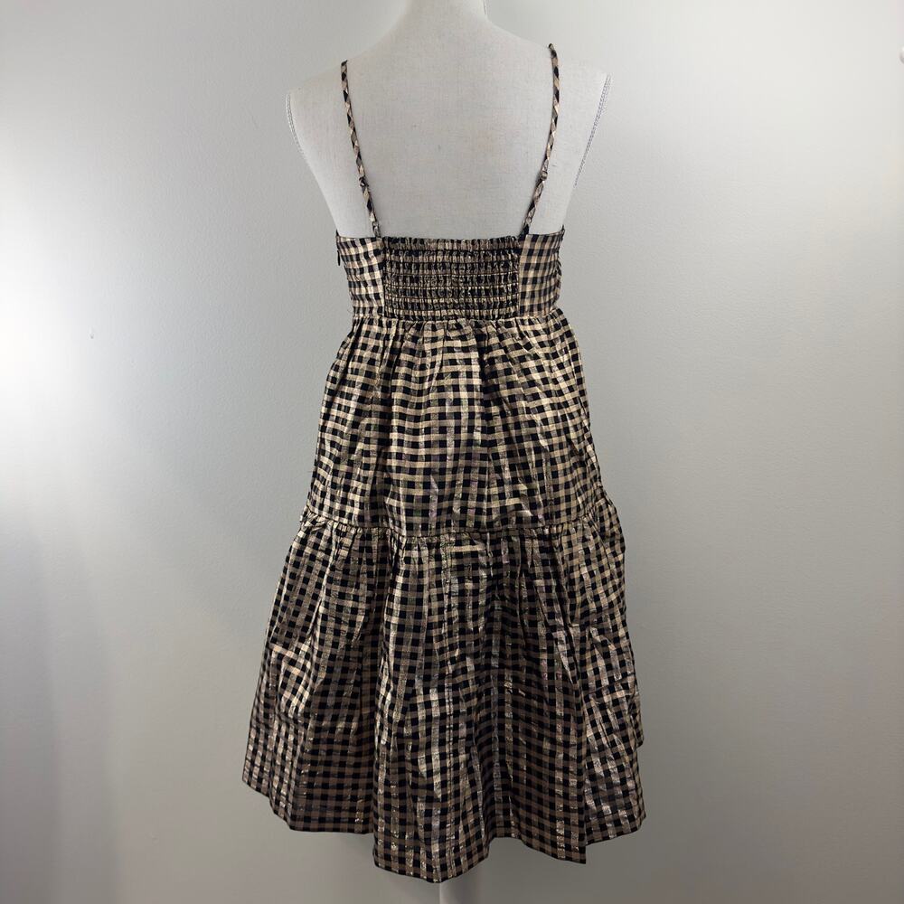 J.Crew Lurex black and gold‎ Dress - Picture 4 of 12